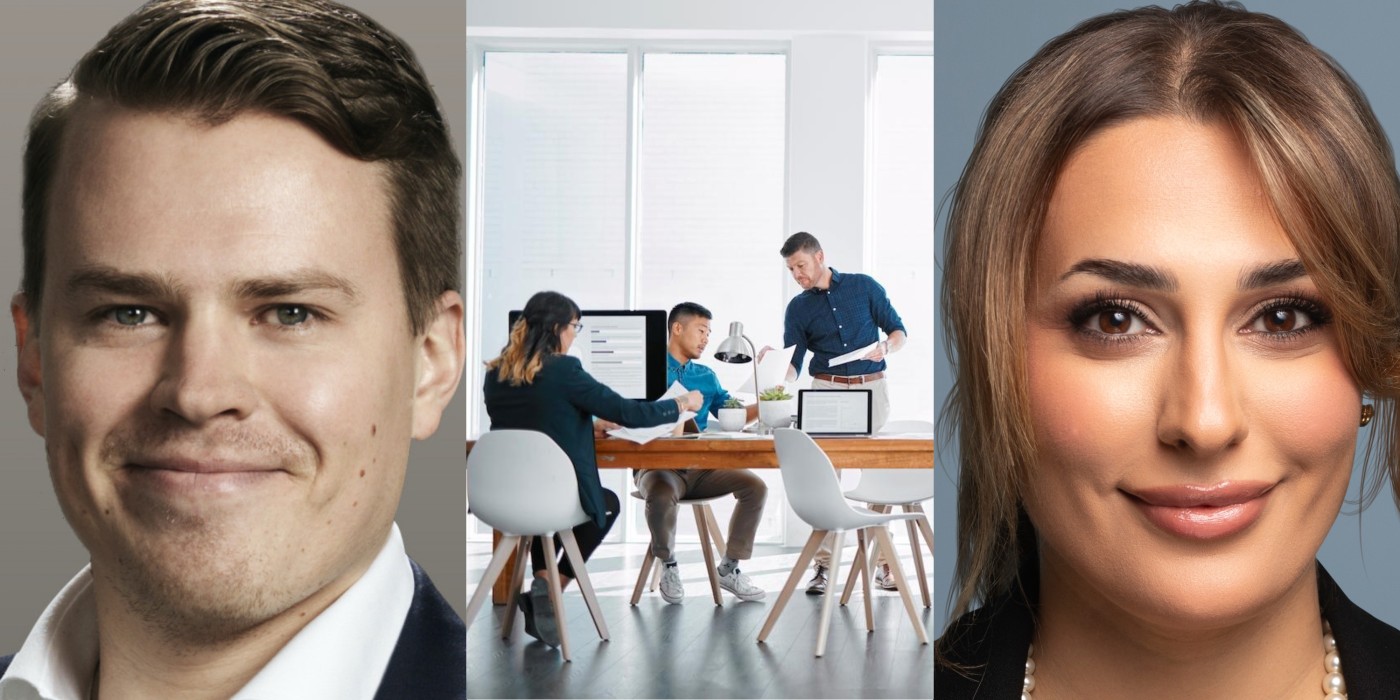 Jussi Niemistö, Head of Research Nordics for CBRE, and Maryrose David, Head of Research at CBRE Sweden.