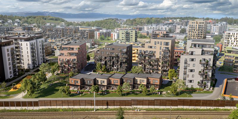 Skanska invests NOK 244 million, about SEK 230 million, in the first phase of a residential project in Trondheim.