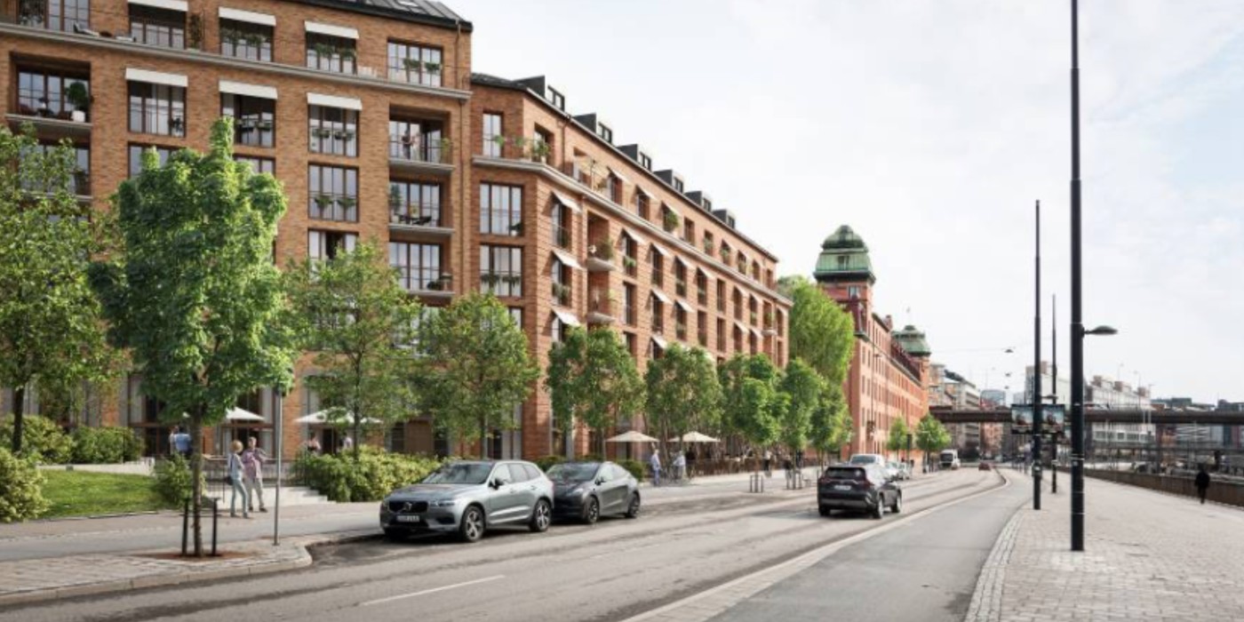 Illustration of the proposed development seen from Torsgatan.