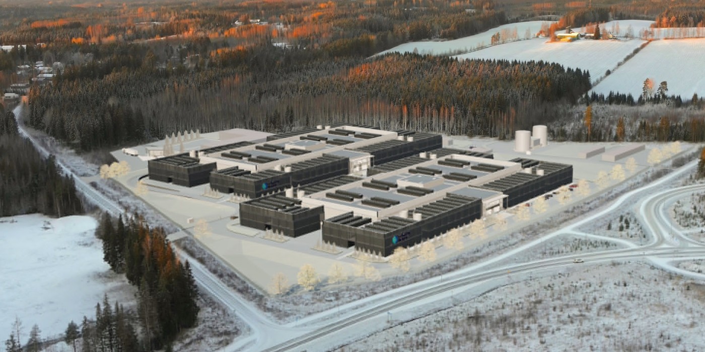 Compute Nordic Finland Mikkeli from the air.