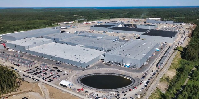 Northvolt Ett battery factory and site of the Lyten Industrial Hub, located in Skellefteå, Sweden.