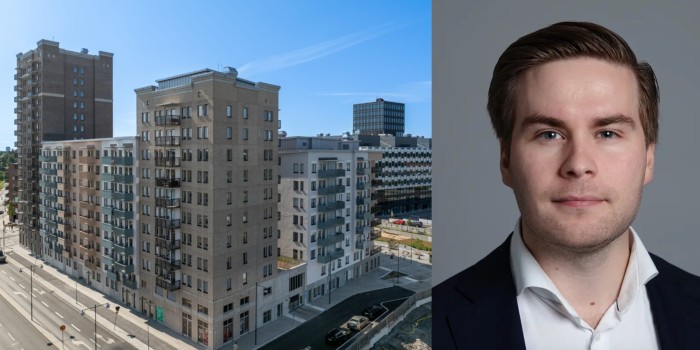 Pontus Danielsson and a property acquired from Slättö earlier in March.