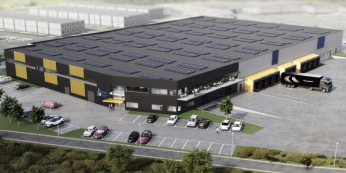 Svensk Cater's cold storage in Härryda.