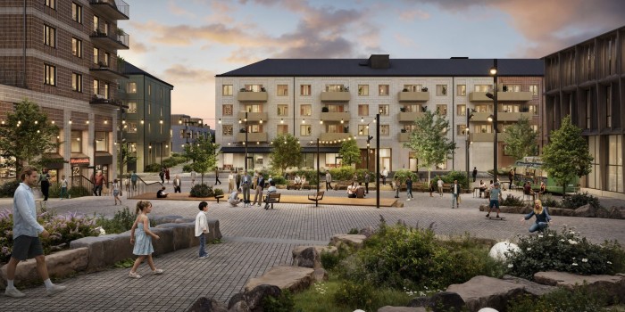 The Viby urban development project in Upplands-Bro.