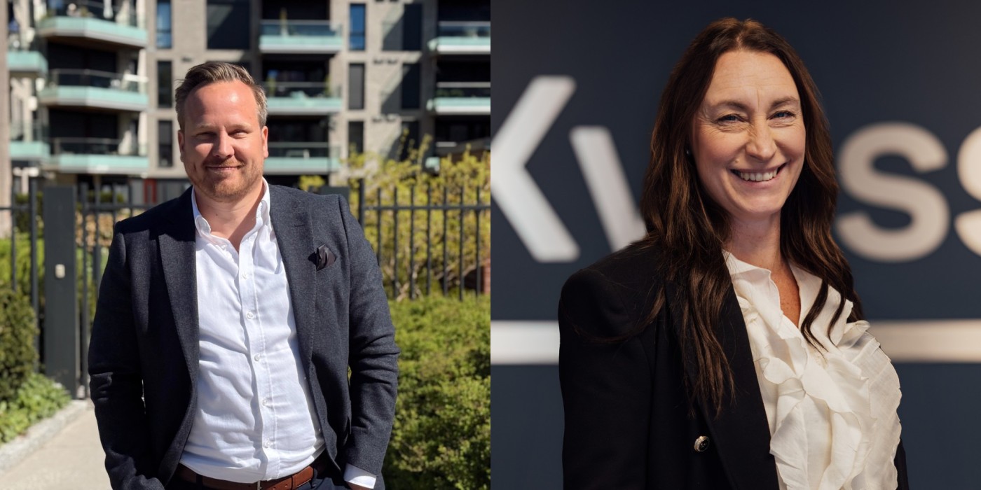 Kristian Lindstad, CEO, and Jessica Bergström, Business Developer, Sweden, Kvass.