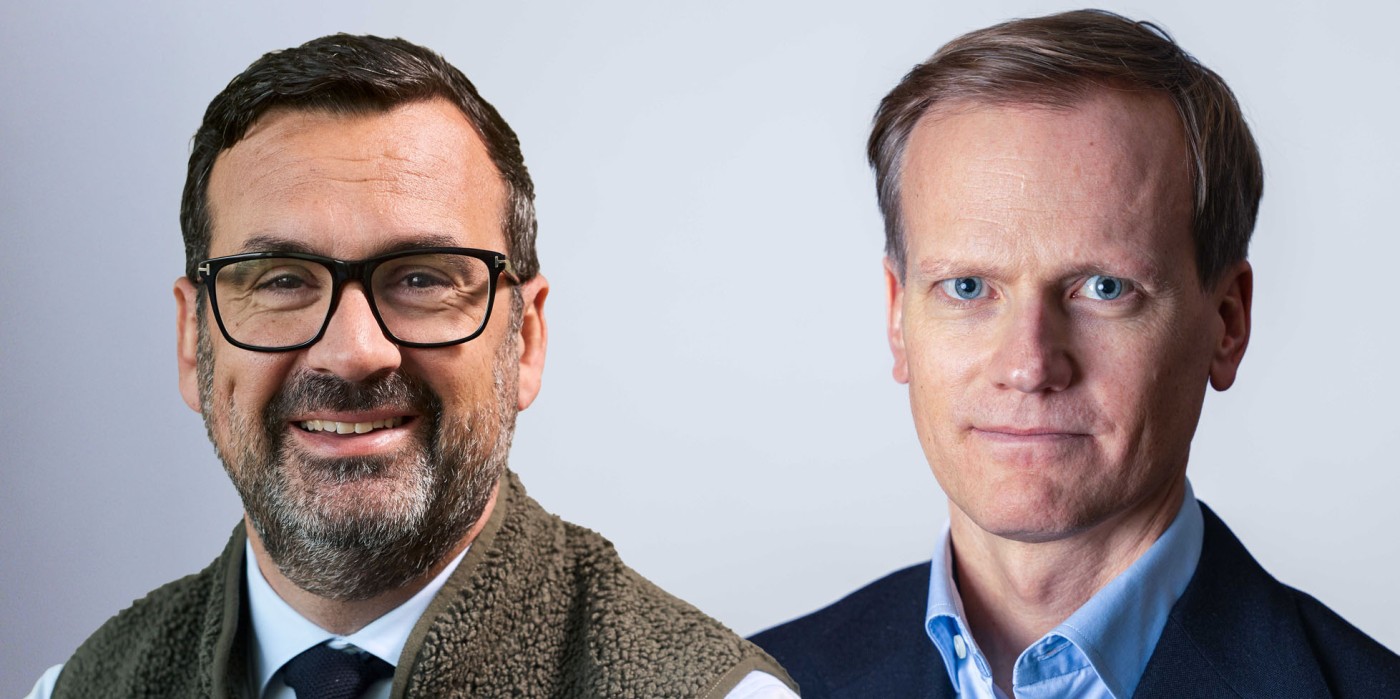 Andreas Morfiadakis, CEO of Klarabo, and Erik Hävermark, CEO of Sveafastigheter (the image is a montage).