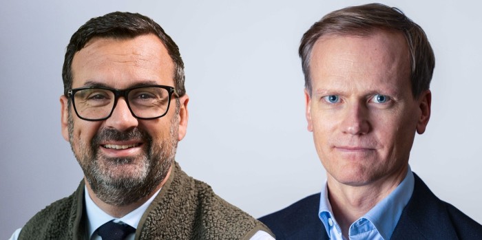 Andreas Morfiadakis, CEO of Klarabo, and Erik Hävermark, CEO of Sveafastigheter (the image is a montage).