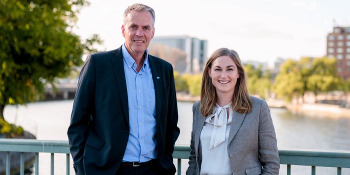 Rikard Lindberg and Amanda Tevell.