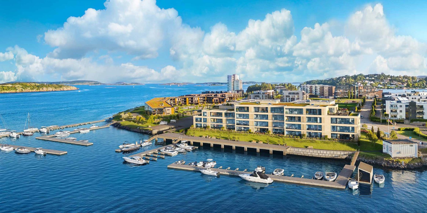 Veidekke to build new homes on Jarlsø in Tønsberg.