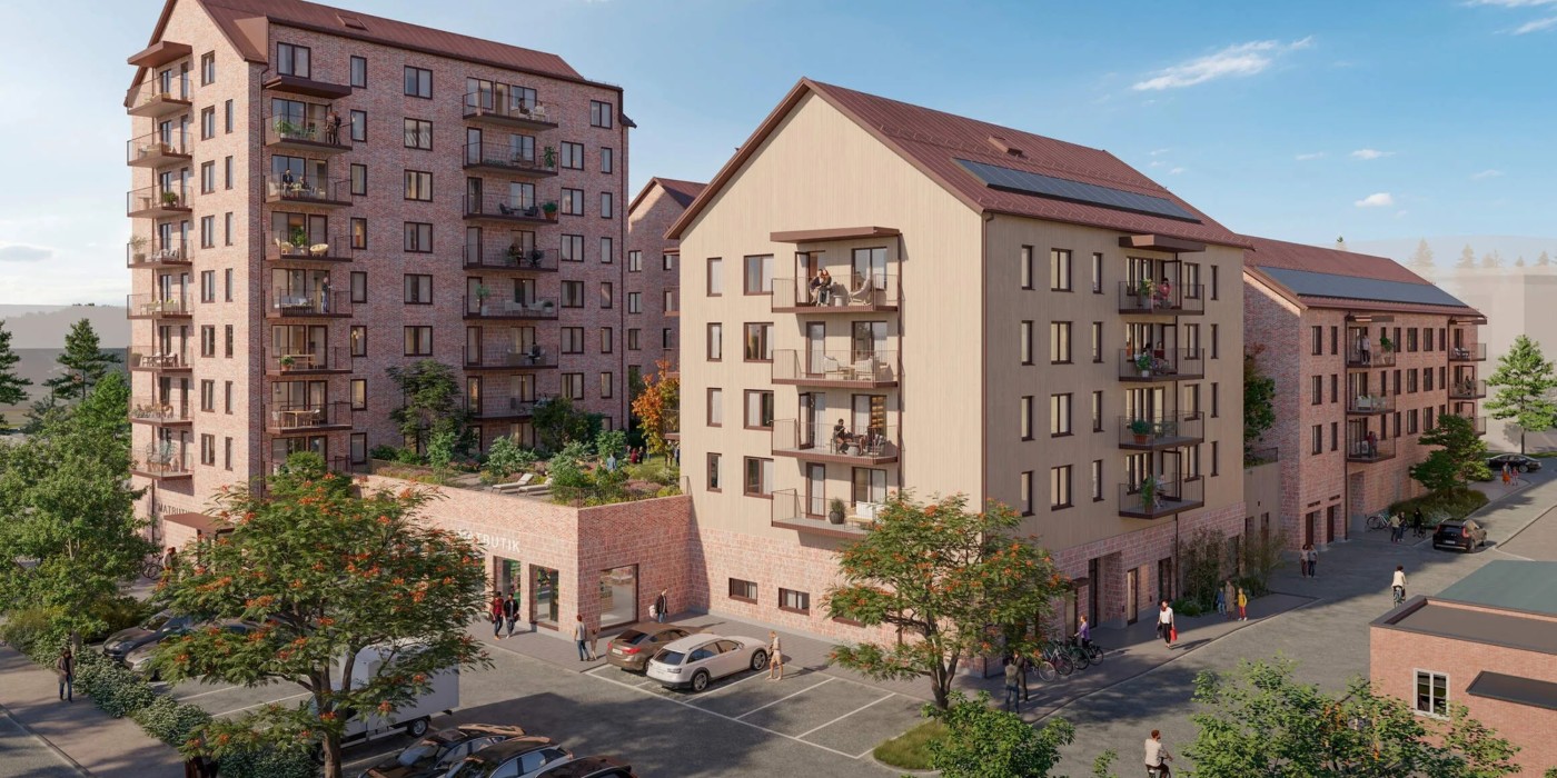 Peab builds homes and retail space in Umeå for Bonava.