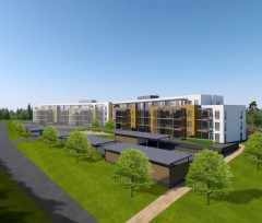 The apartment building in Espoo. 