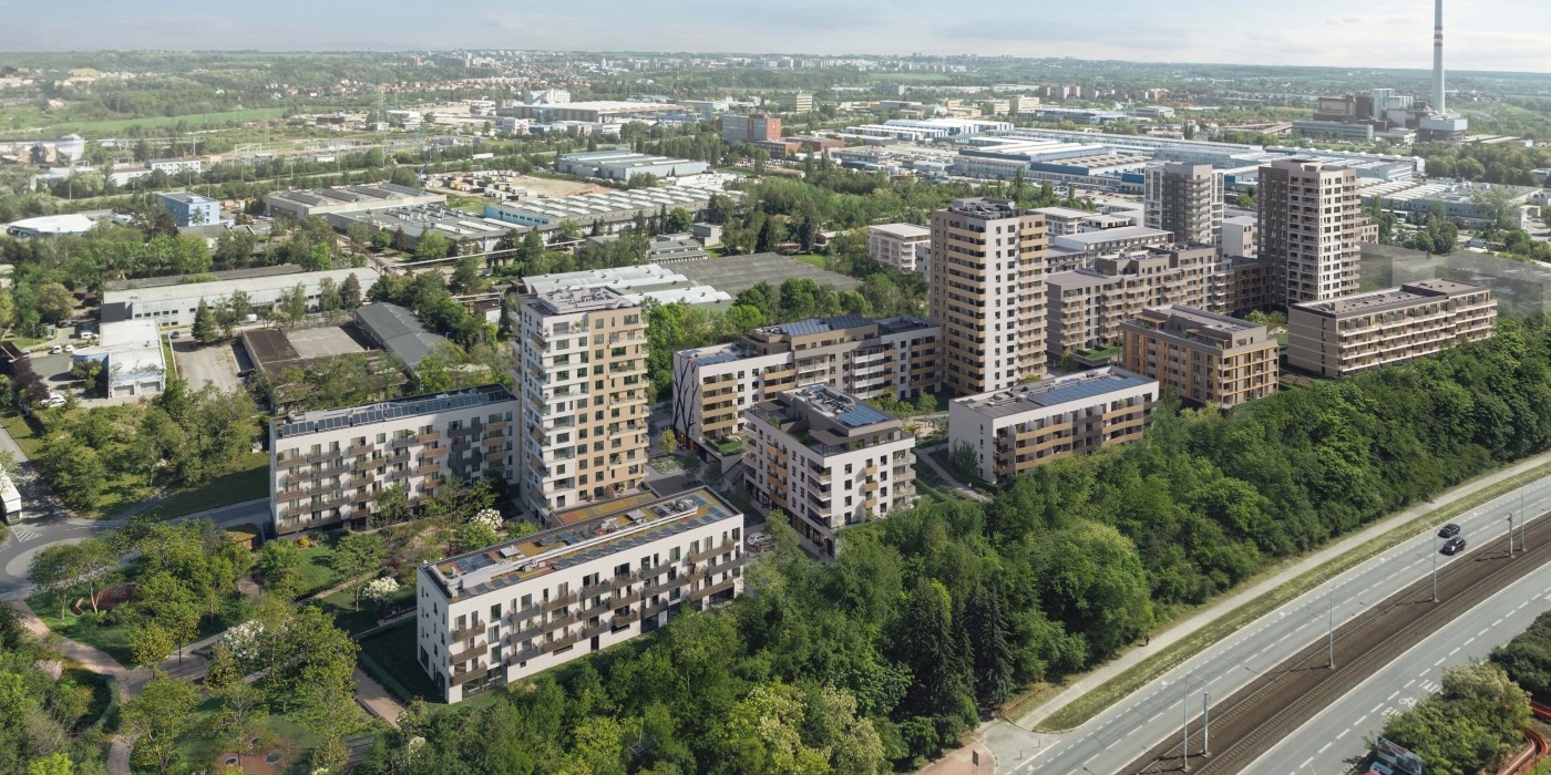 The residential project Habitat in Prague.