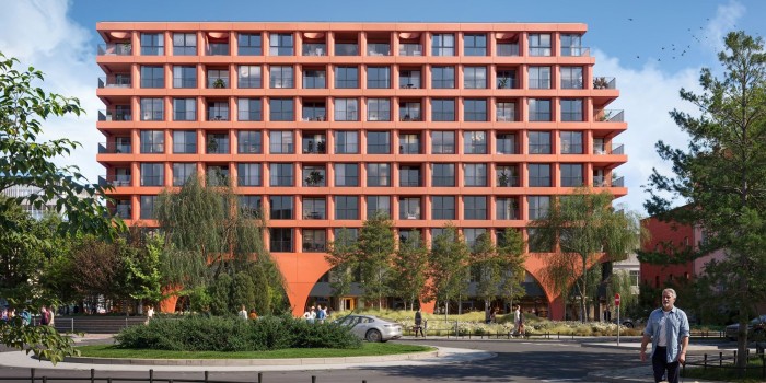 The residential development Mazowiecka 21 in Kraków.