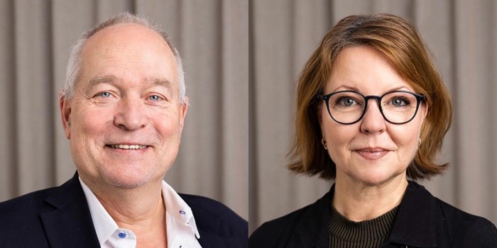 Chairman Lennart Sten and Acting CEO Sophia Mattsson-Linnala.