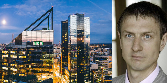 SEB's HQ in Tallinn, and Madis Raidma, CEO of East Capital Real Estate.