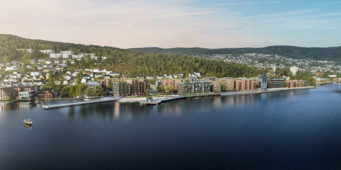 SPG builds apartments on the shore in Drammen.