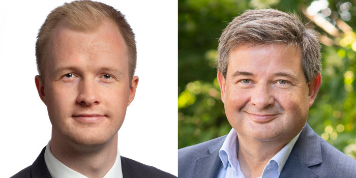 Areim has recruited Martin Stenbjerg Jensen (left) to join the investment team in Denmark. To the right is Peter Frische, Head of Areim Denmark.