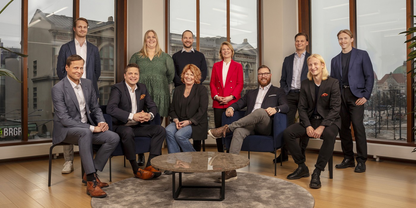 Newsec's new advisory team in Finland.
