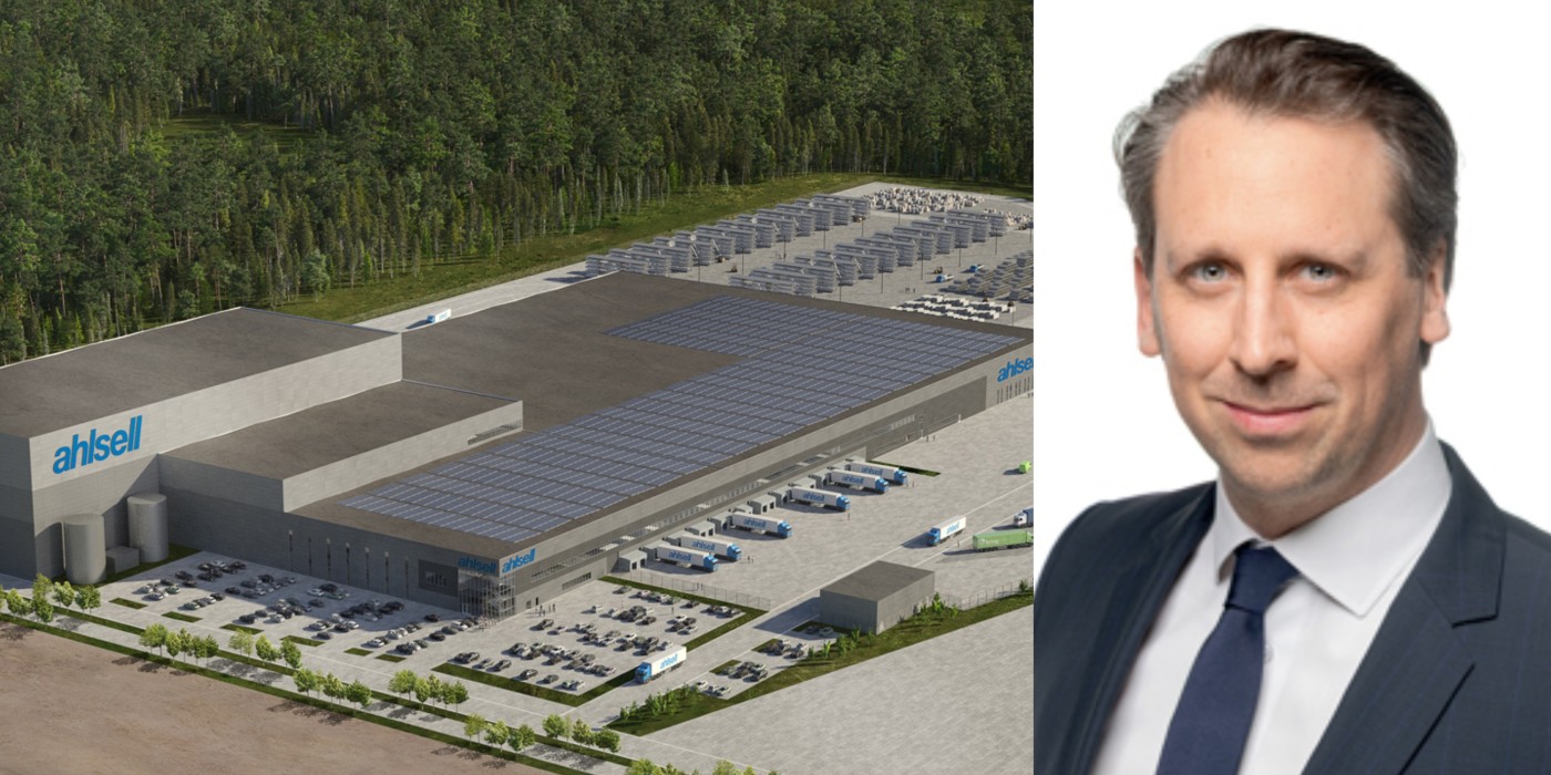 Henrik Gerdin and the logistics property acquired in Oslo.